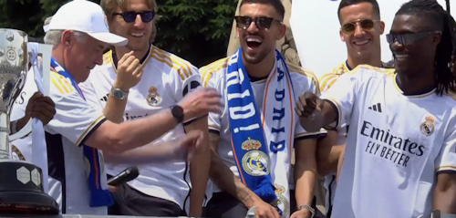 Celebración del Real Madrid como campeón de Liga, en directo: recorrido y última hora hoy