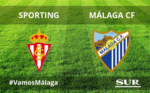 El Málaga logra en Gijón su primer triunfo a domicilio (1-3)