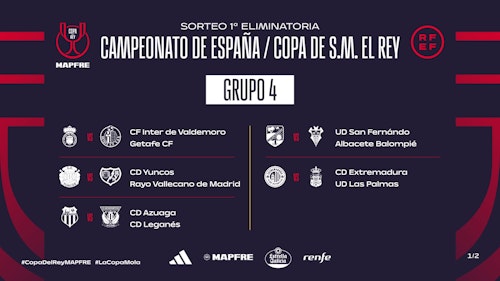 La Real se medirá al Negreira gallego y el Eibar, al Náxara riojano en Copa
