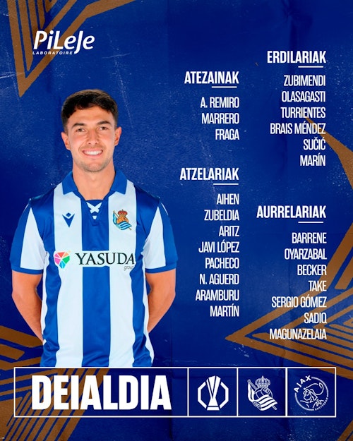 «Ajax en el Reale Arena contra la Real, es un partido grandísimo»