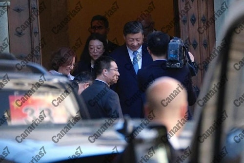 El presidente chino exprime su visita exprés a Gran Canaria: «Estoy encantado en la isla»