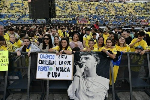 Así hemos narrado el concierto de Quevedo en el Estadio de Gran Canaria