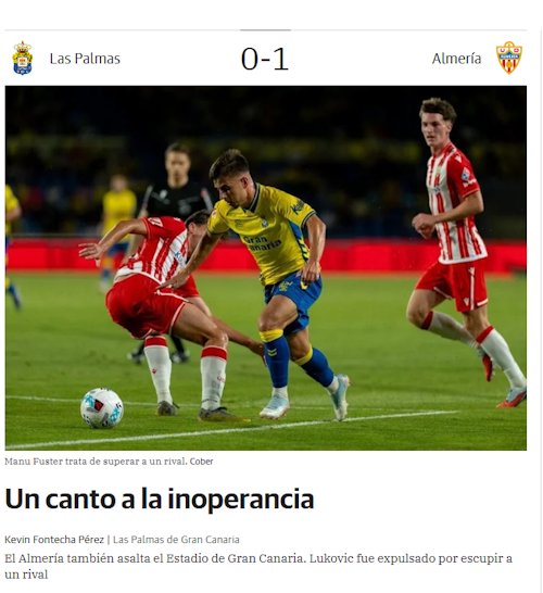UD Las Palmas - Almería: partido, goles y resultado, en directo