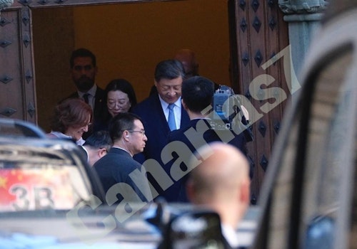 El presidente chino exprime su visita exprés a Gran Canaria: «Estoy encantado en la isla»