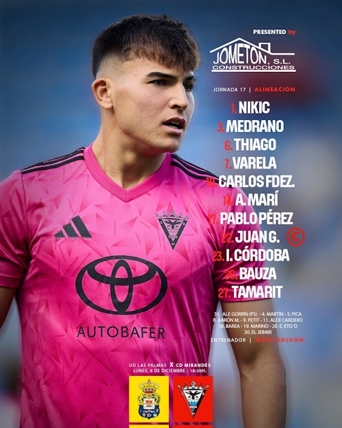 UD Las Palmas - Mirandés: partido, goles y resultado, en directo