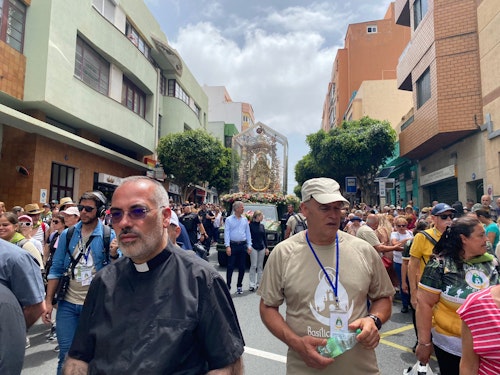 La Bajada de la Virgen del Pino: concluye el recorrido, la patrona ya está dentro de la catedral