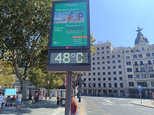 Bizkaia, a la cabeza de las temperaturas máximas en España con los 44,6 grados de Sodupe