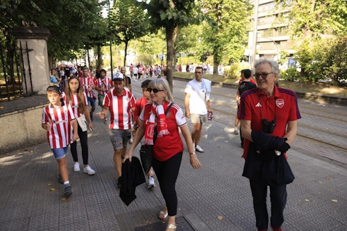 En directo, Bilbao se prepara para el regreso a la Champions