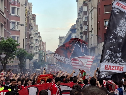 En directo, el ambiente del Athletic-Manchester United