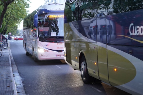 En directo, la huelga de transportes por carretera en Álava
