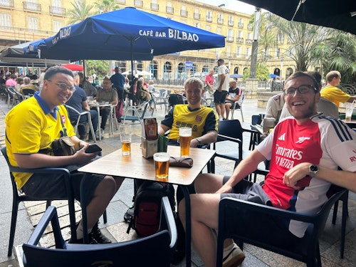 En directo, Bilbao se prepara para el regreso a la Champions