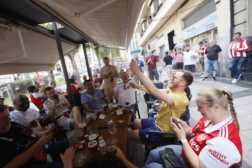 En directo, Bilbao se prepara para el regreso a la Champions