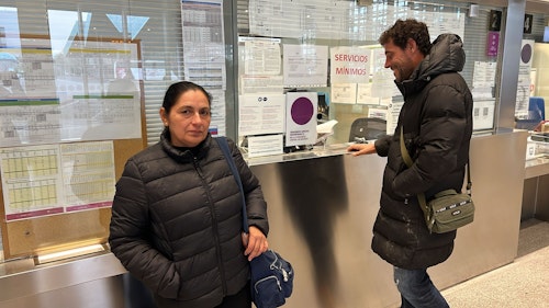 En directo, la huelga de transportes por carretera en Álava