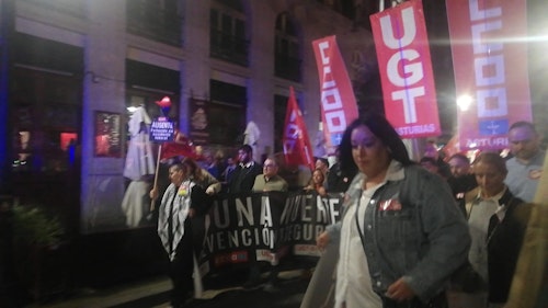 Así te hemos contado la manifestación en Gijón por la siniestralidad laboral en Asturias