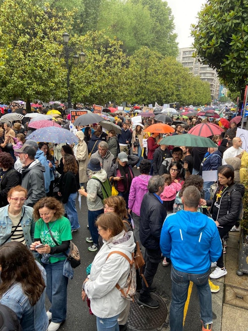 Así ha sido la multitudinaria protesta por la educación: «Mañana habrá huelga»
