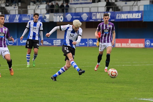 Final del partido: Real Avilés 2 (Javi Cueto y Natalio) - Valladolid Promesas 0