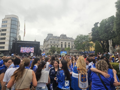Así ha sido la gran fiesta por el ascenso del Real Oviedo a Primera División