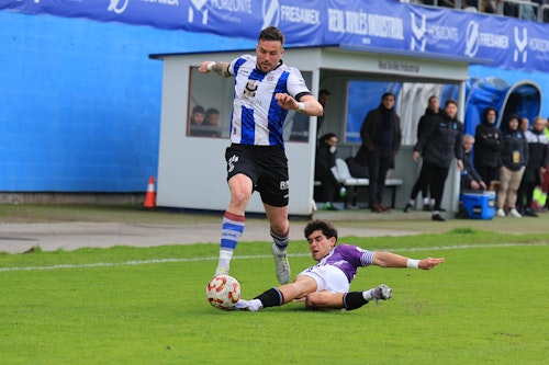 Final del partido: Real Avilés 2 (Javi Cueto y Natalio) - Valladolid Promesas 0