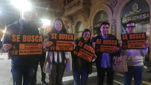 Así te hemos contado la manifestación en Gijón por la siniestralidad laboral en Asturias