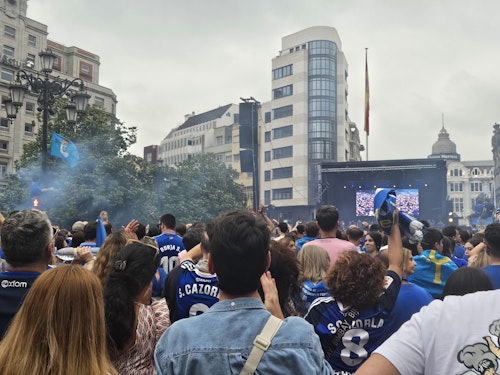 Así ha sido la gran fiesta por el ascenso del Real Oviedo a Primera División