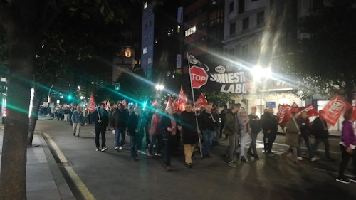 Así te hemos contado la manifestación en Gijón por la siniestralidad laboral en Asturias