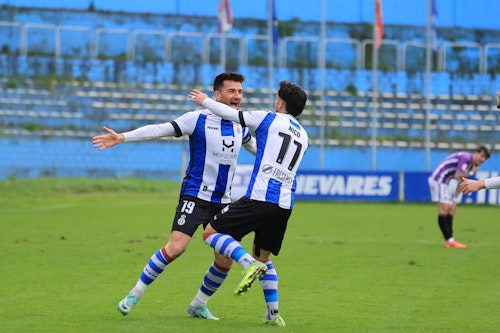 Final del partido: Real Avilés 2 (Javi Cueto y Natalio) - Valladolid Promesas 0
