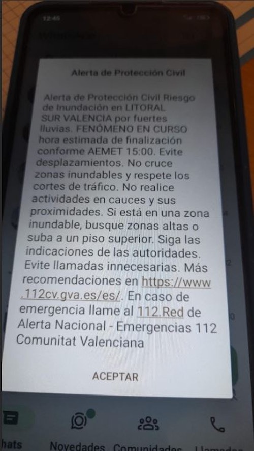 DIRECTO | Última hora sobre la alerta por lluvias en la Comunitat Valenciana