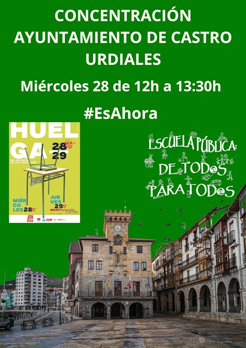 Los sindicatos cifran el seguimiento de la huelga de los docentes en el 52,3%