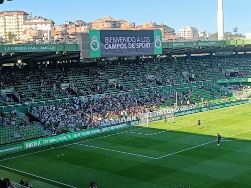 El Racing-Sporting, en directo