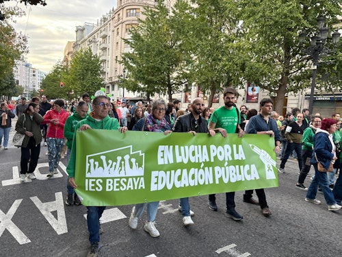 Así le hemos contado el paso a paso de la manifestación docente