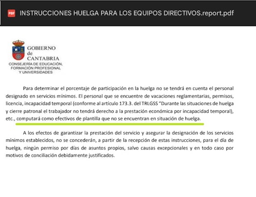 Los sindicatos cifran el seguimiento de la huelga de los docentes en el 52,3%