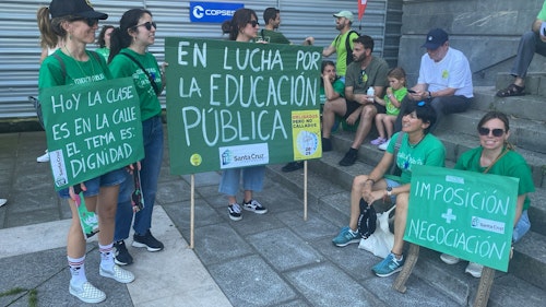 Así le hemos contado el minuto a minuto de la segunda jornada de huelga de los docentes