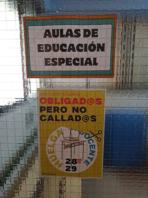 Los sindicatos cifran el seguimiento de la huelga de los docentes en el 52,3%