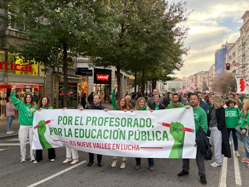 Así le hemos contado el paso a paso de la manifestación docente