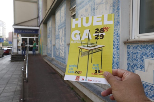 Los sindicatos cifran el seguimiento de la huelga de los docentes en el 52,3%