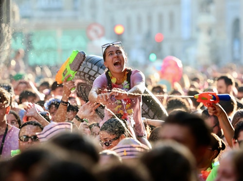 Así te hemos contado el desfile de peñas y el pregón de las fiestas de Valladolid