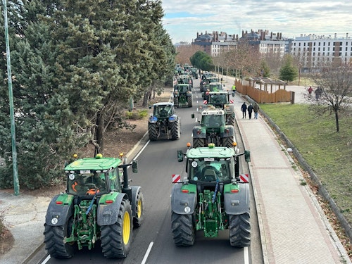 Así te hemos contado la tractorada de este martes en Valladolid