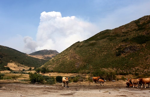 1.300 evacuados en Salamanca por los incendios