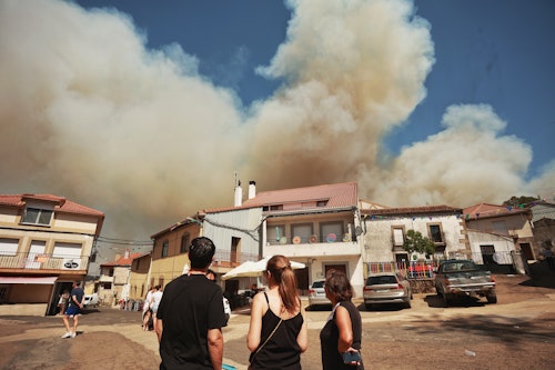 1.300 evacuados en Salamanca por los incendios