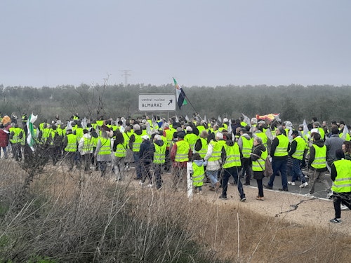 Así hemos narrado la manifestación contra el fin de la central de Almaraz