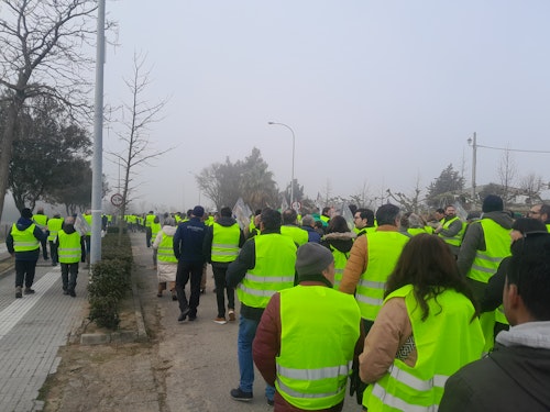 Así hemos narrado la manifestación contra el fin de la central de Almaraz