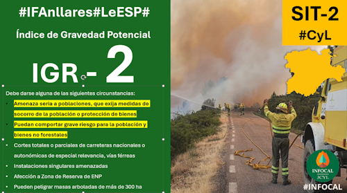 Nuevas evacuaciones por los incendios forestales en Castrocalbón y Anllares sube a nivel 2