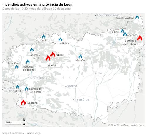 Así te hemos contado en directo tres semanas de incendios en León