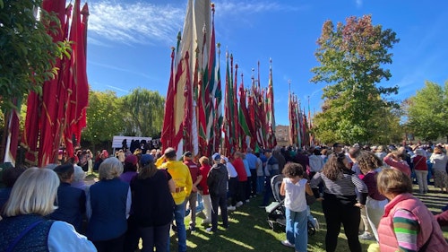 Sigue en directo la romería de carros y pendones de San Froilán a La Virgen del Camino