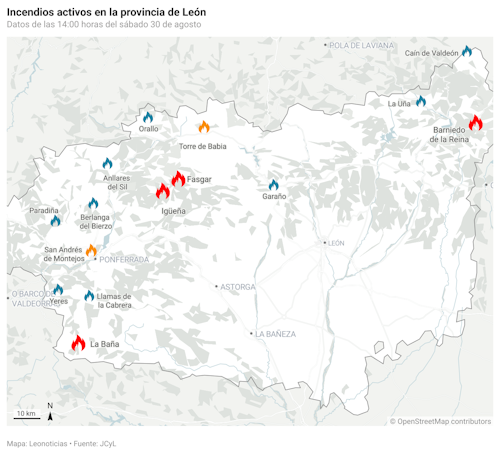 Así te hemos contado en directo tres semanas de incendios en León