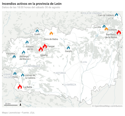 Así te hemos contado en directo tres semanas de incendios en León