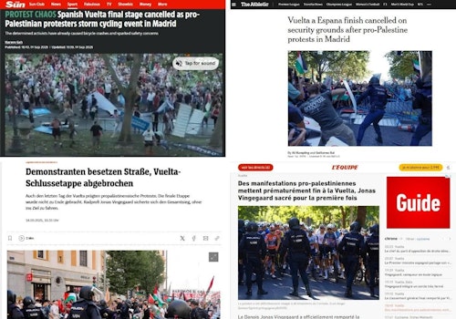 El PSOE responde a Feijóo que las protestas en La Vuelta «honran» la imagen de España