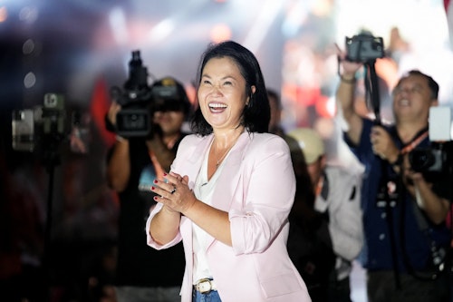 Keiko Fujimori ratifica su liderazgo en primera vuelta de elecciones presidenciales
